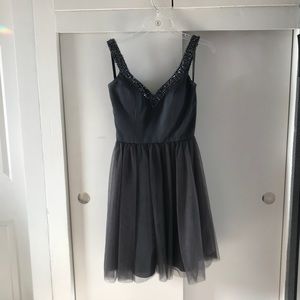Formal Grey Short Dress